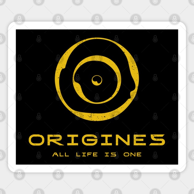 Origines - All Life is One Magnet by BadCatDesigns